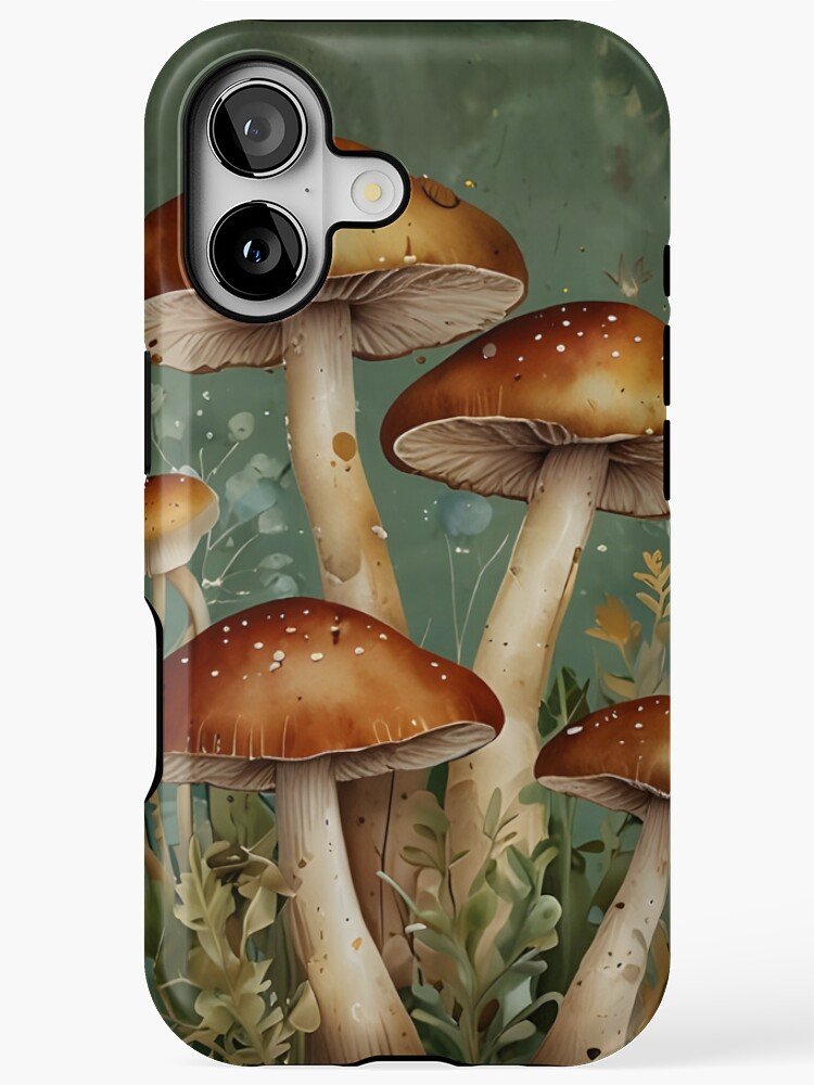 Boho Mushroom Botanical Collage iPhone 17 Case