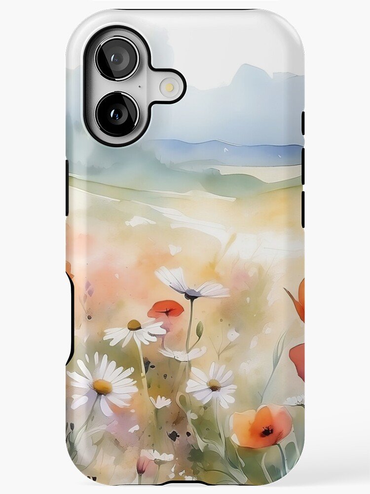 Wildflower – Soft Floral Meadow Art iPhone Case