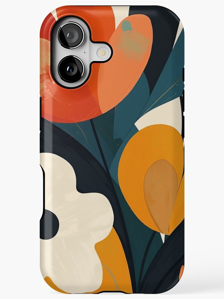 Abstract Floral – Modern Colorful Art iPhone 17 Case