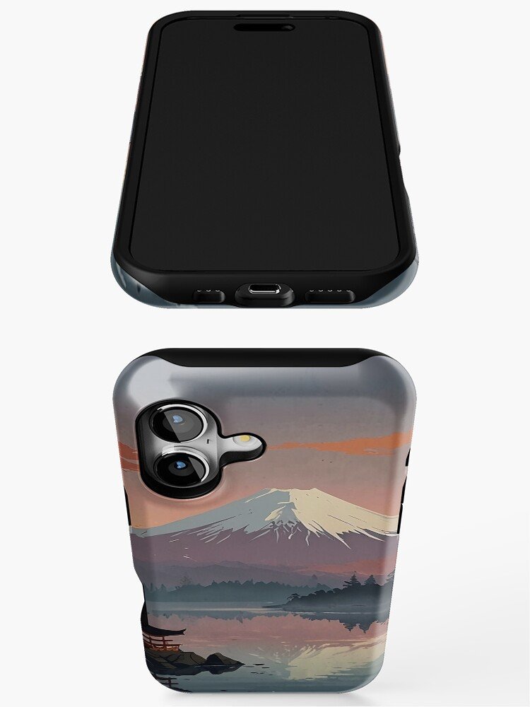 Mount Fuji ukiyo-e Japanese landscape iPhone case
