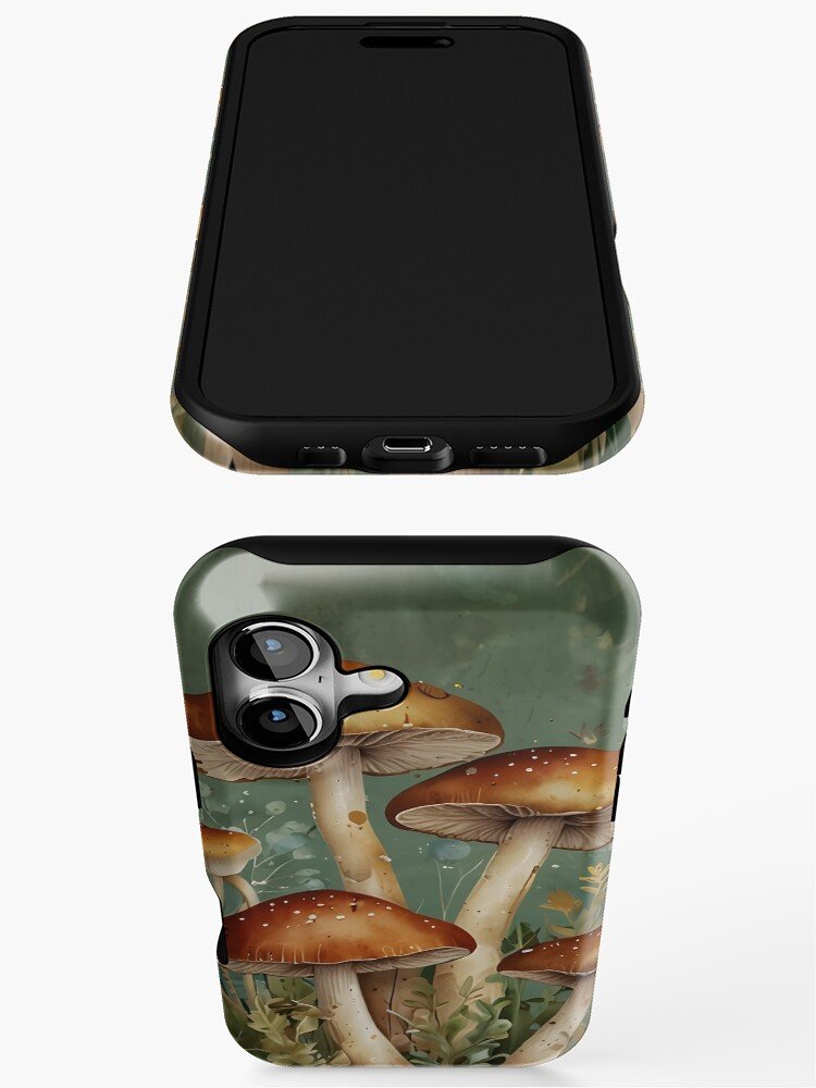 Boho Mushroom Botanical Collage iPhone 17 Case