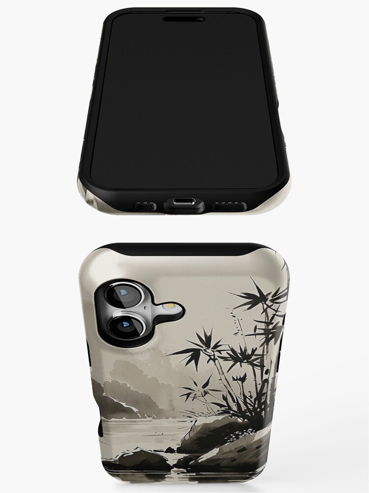 Japanese Zen bamboo minimalist iPhone case