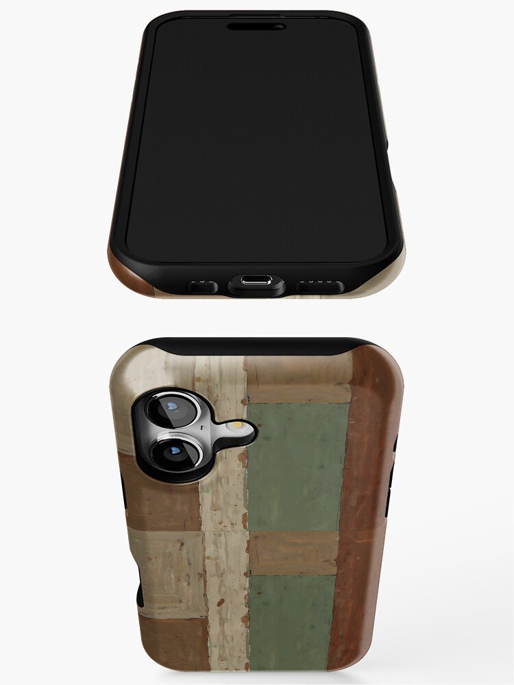 Warm minimalist abstract iPhone case