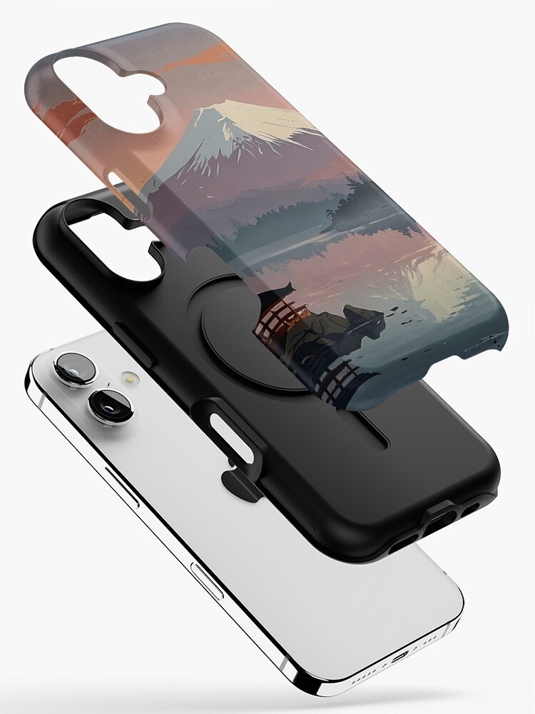 Mount Fuji ukiyo-e Japanese landscape iPhone case