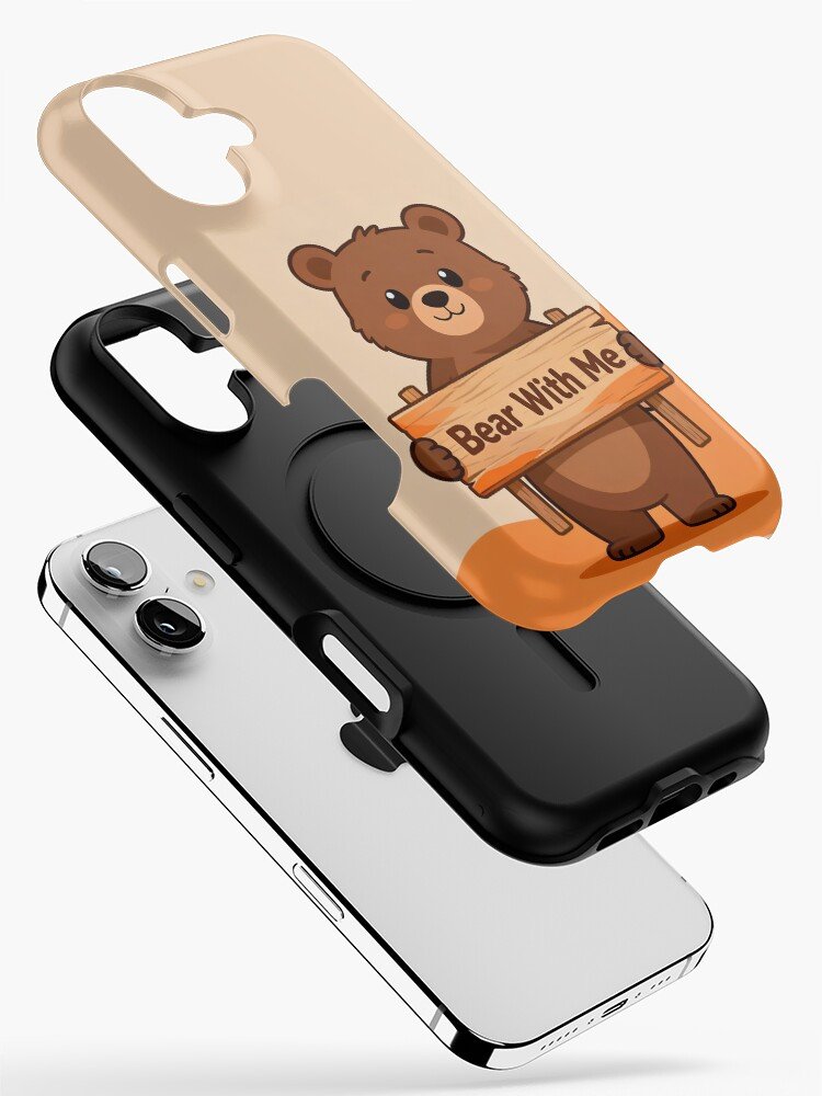 Bear With Me Funny Bear Pun Cute iPhone 17 Case