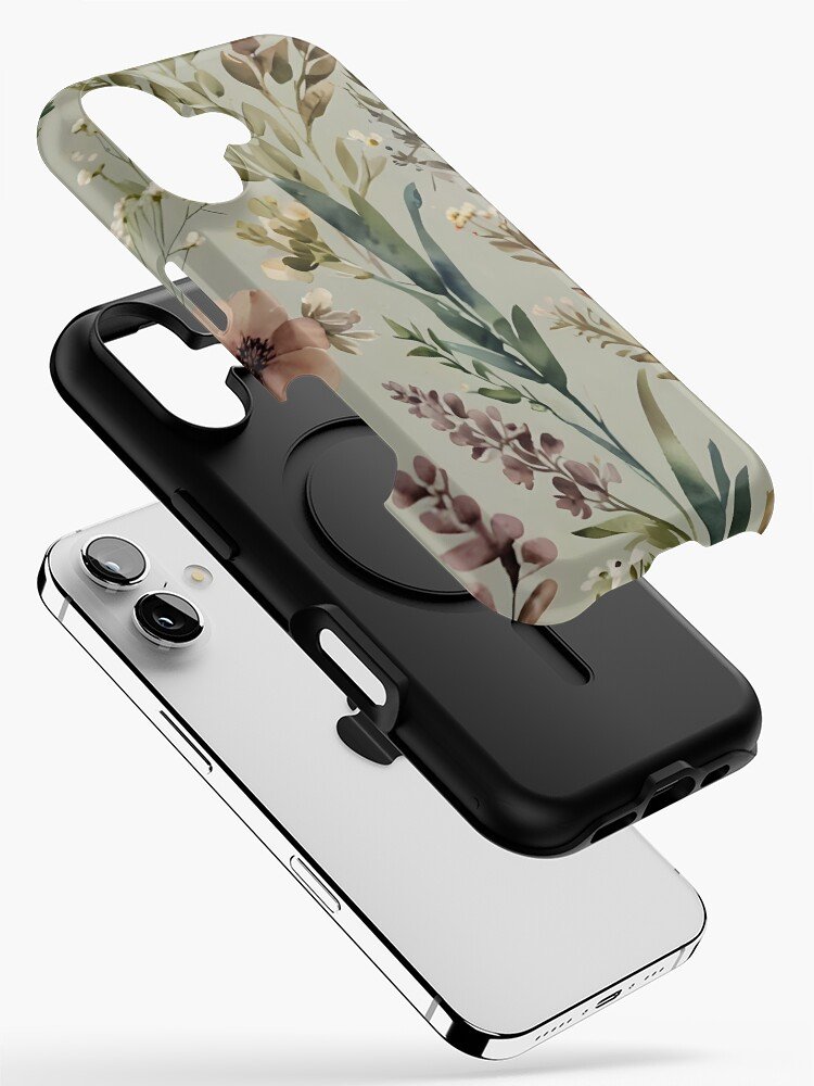 Pastel Watercolor Meadow Floral iPhone 17 Case