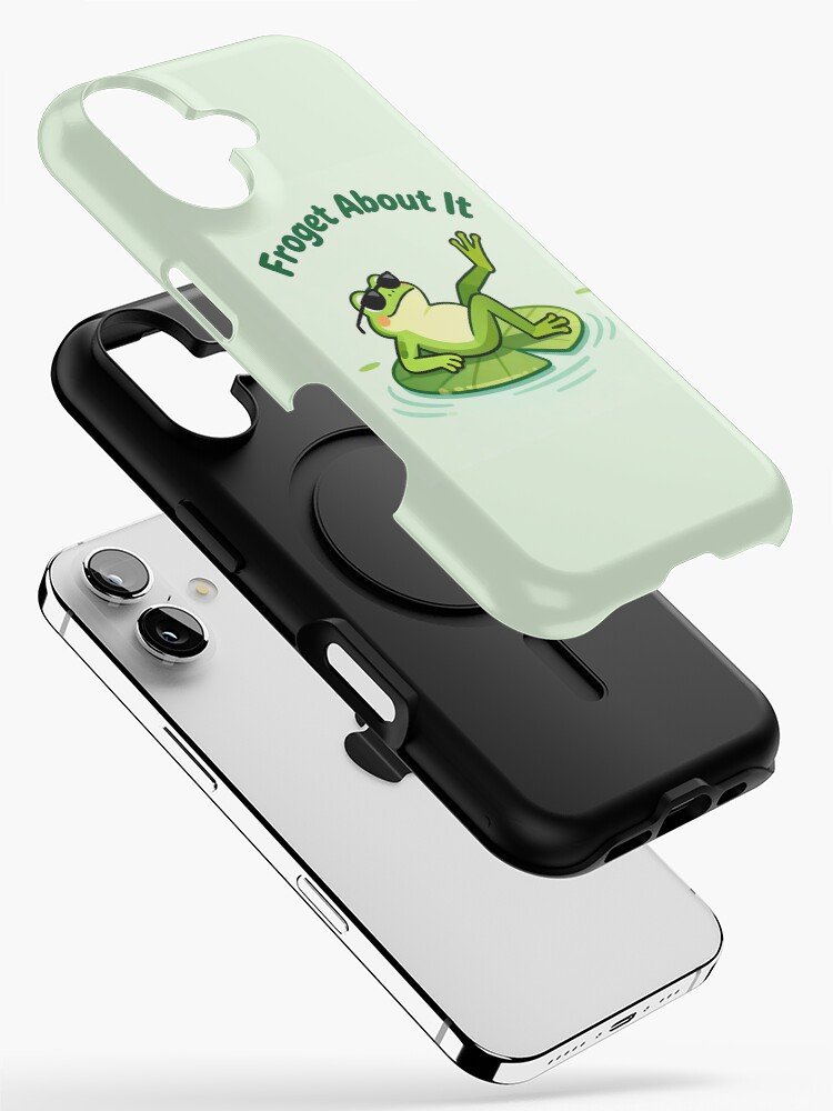 Froget About It Funny Frog Pun iPhone 17 Case