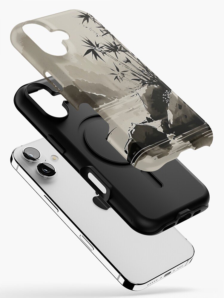 Japanese Zen bamboo minimalist iPhone case