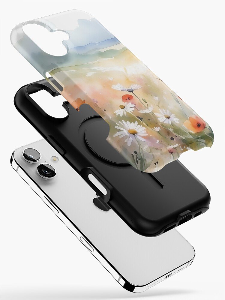 Wildflower – Soft Floral Meadow Art iPhone Case