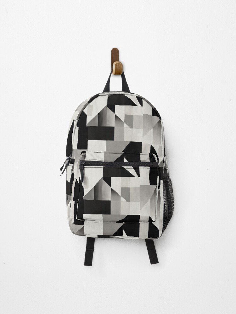Minimalist Black & White – Geometric Shapes Backpack