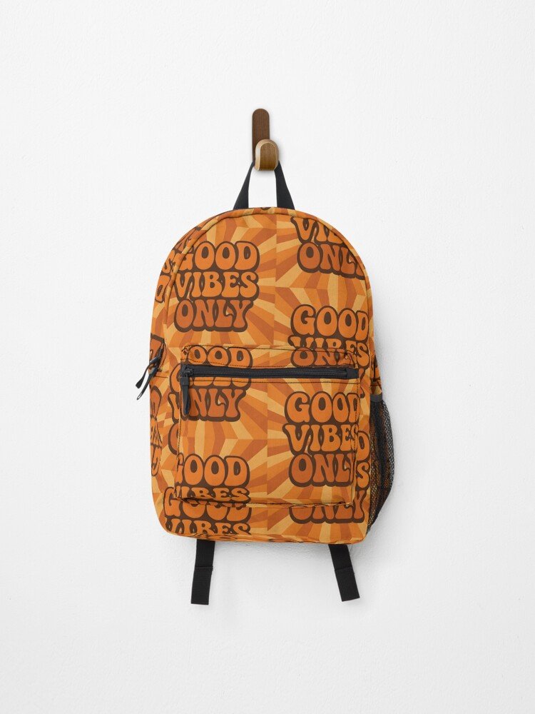 Retro 70s Good Vibes Only Backpack