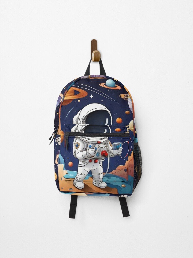 Cosmic Odyssey: Astronaut in Space Backpack