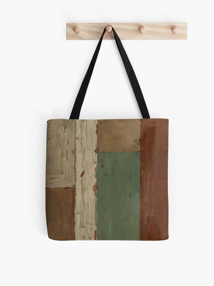 Serene Shapes – Warm Minimalist Abstract Tote Bag