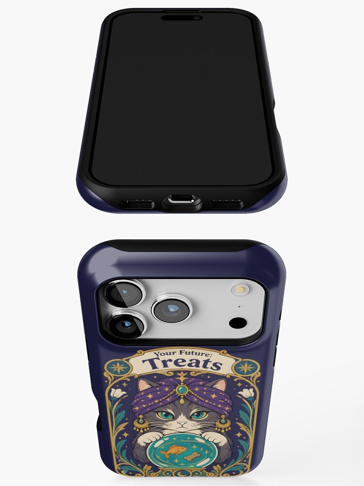 Fortune Teller Cat Your Future Treats Funny Halloween iPhone 18 Case