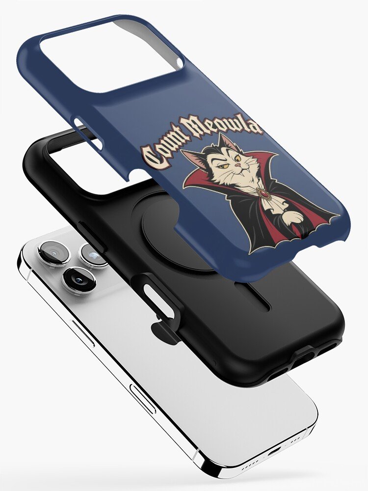 Count Meowla Vampire Cat Funny Halloween iPhone Case