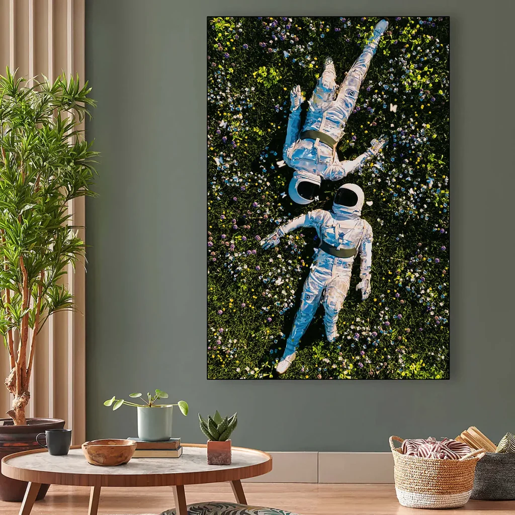 Relaxing Sunday Astronaut Wall Art