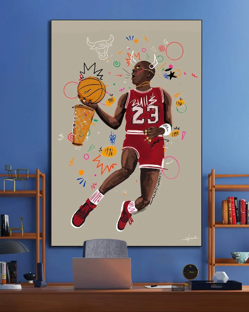 Flying Bull Michael Jordan Art