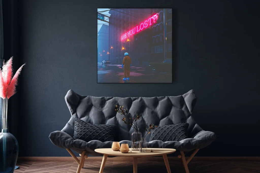 Are You Lost? Neon Wall Art