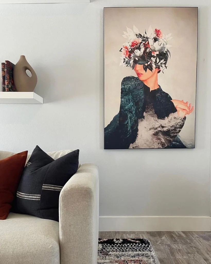 Kumiko Floral Head Wall Art