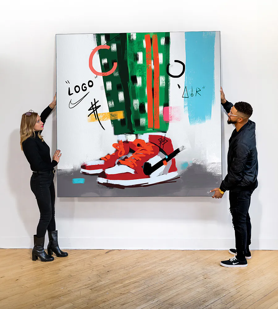 Logo Street Nike Air Jordans Pop Art