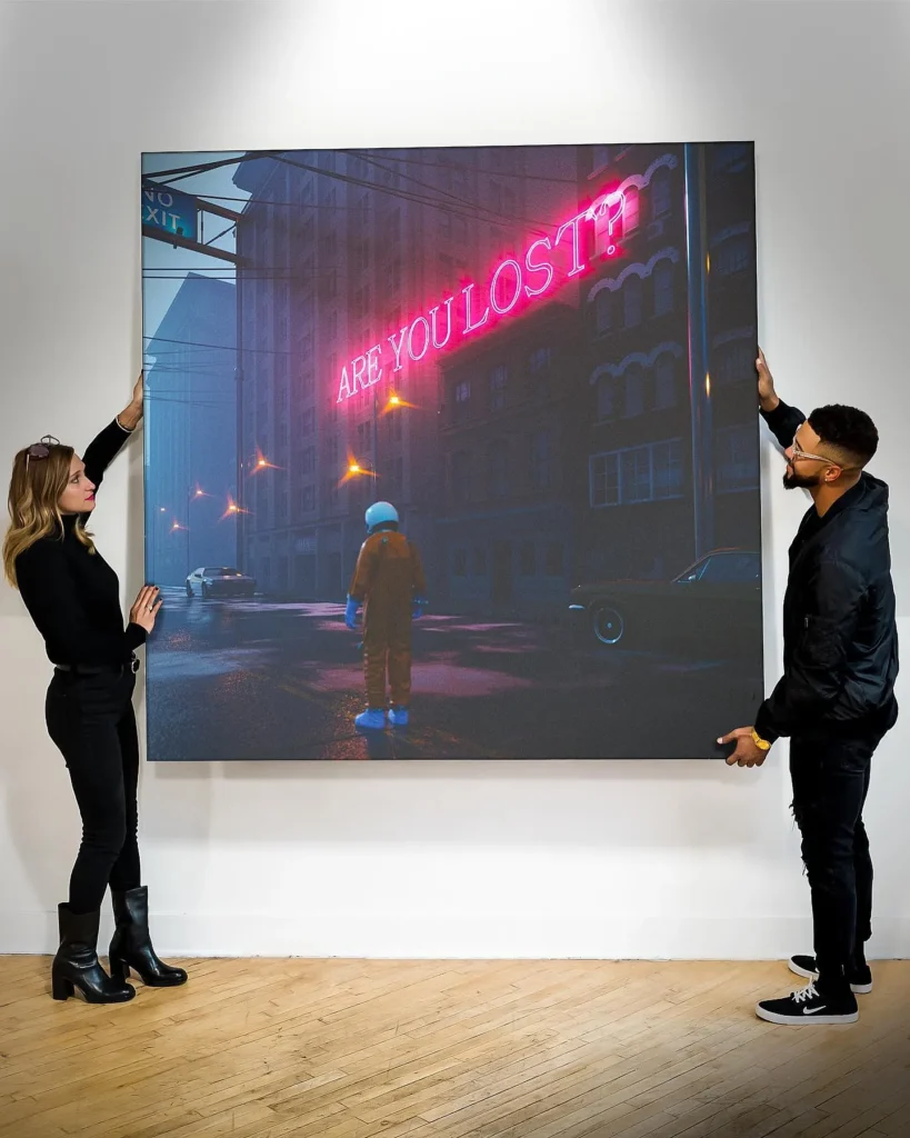 Are You Lost? Neon Wall Art