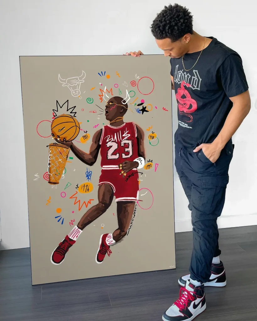 Flying Bull Michael Jordan Art