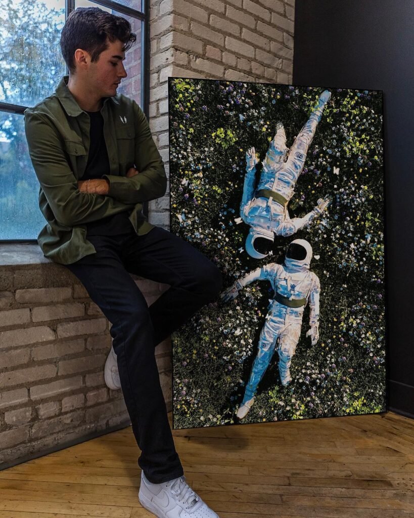 Relaxing Sunday Astronaut Wall Art