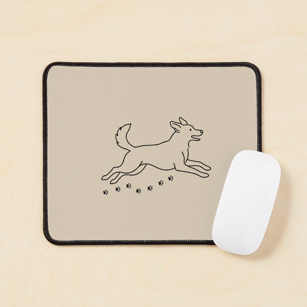 Dog desk mat and mouse pad