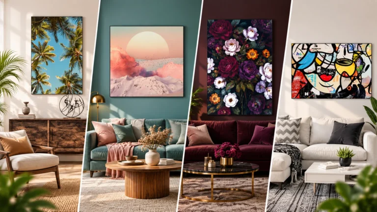 9 Best Large Wall Art Pieces for Above Your Sofa (Under $250)