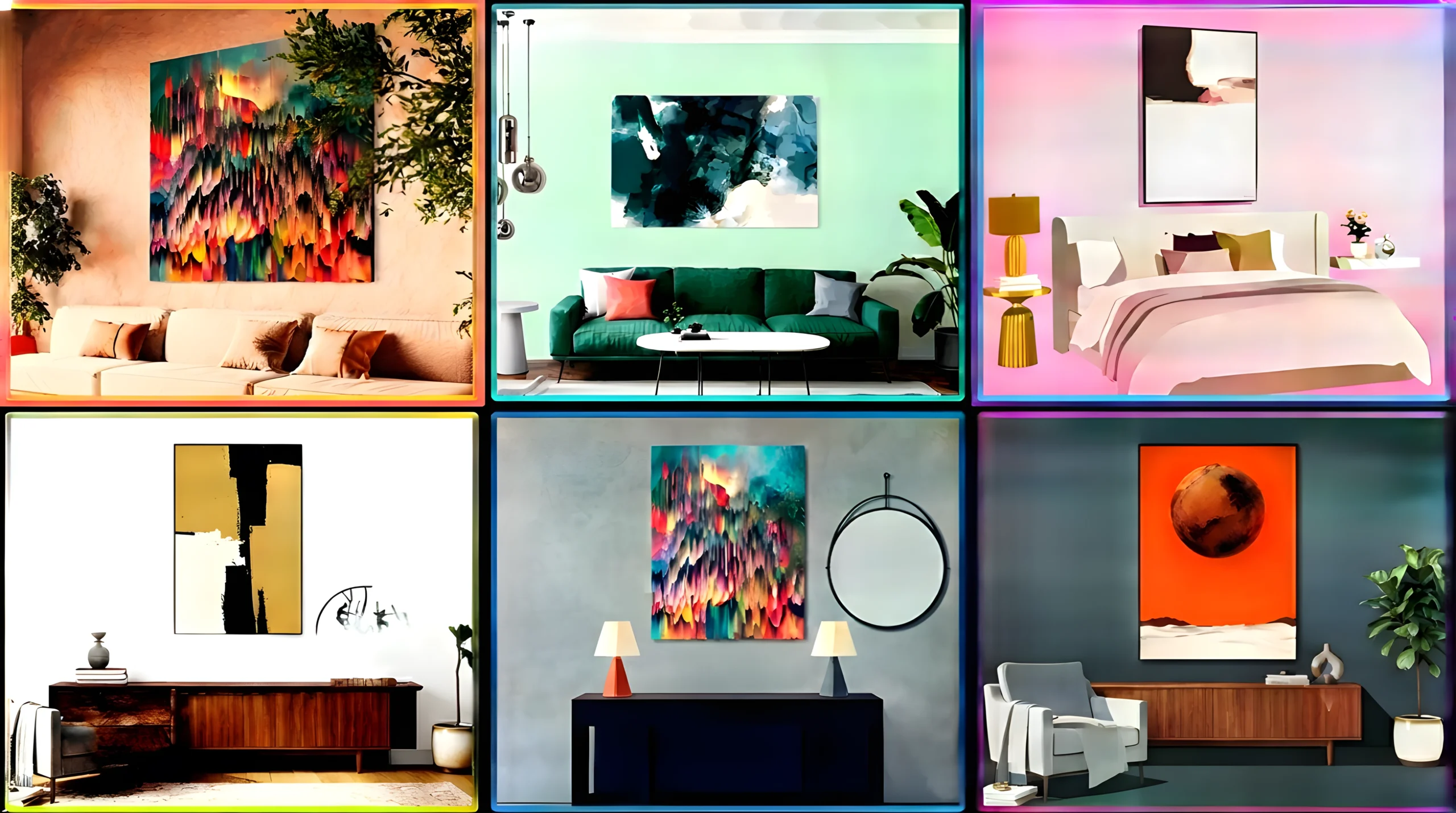 LED Backlit Wall Art