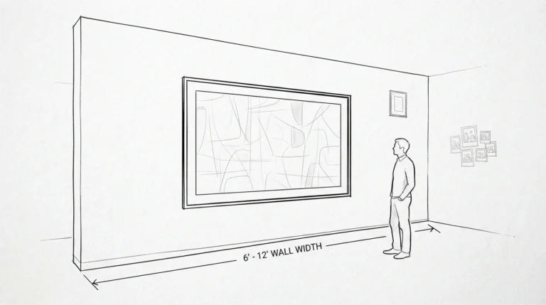 What Size Wall Art Should You Buy for a Large Wall A 6–12 ft Wall Size Guide