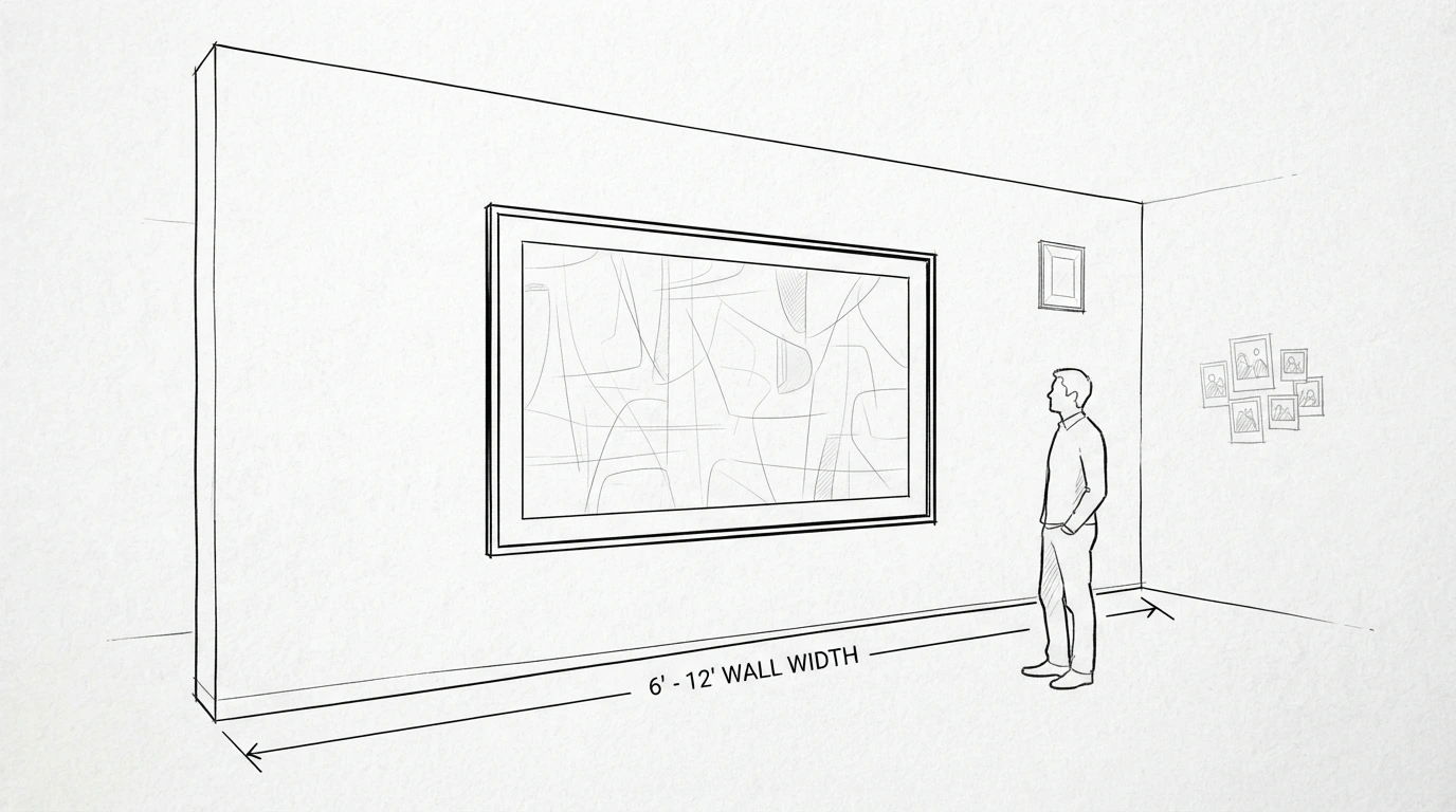 What Size Wall Art Should You Buy for a Large Wall A 6–12 ft Wall Size Guide